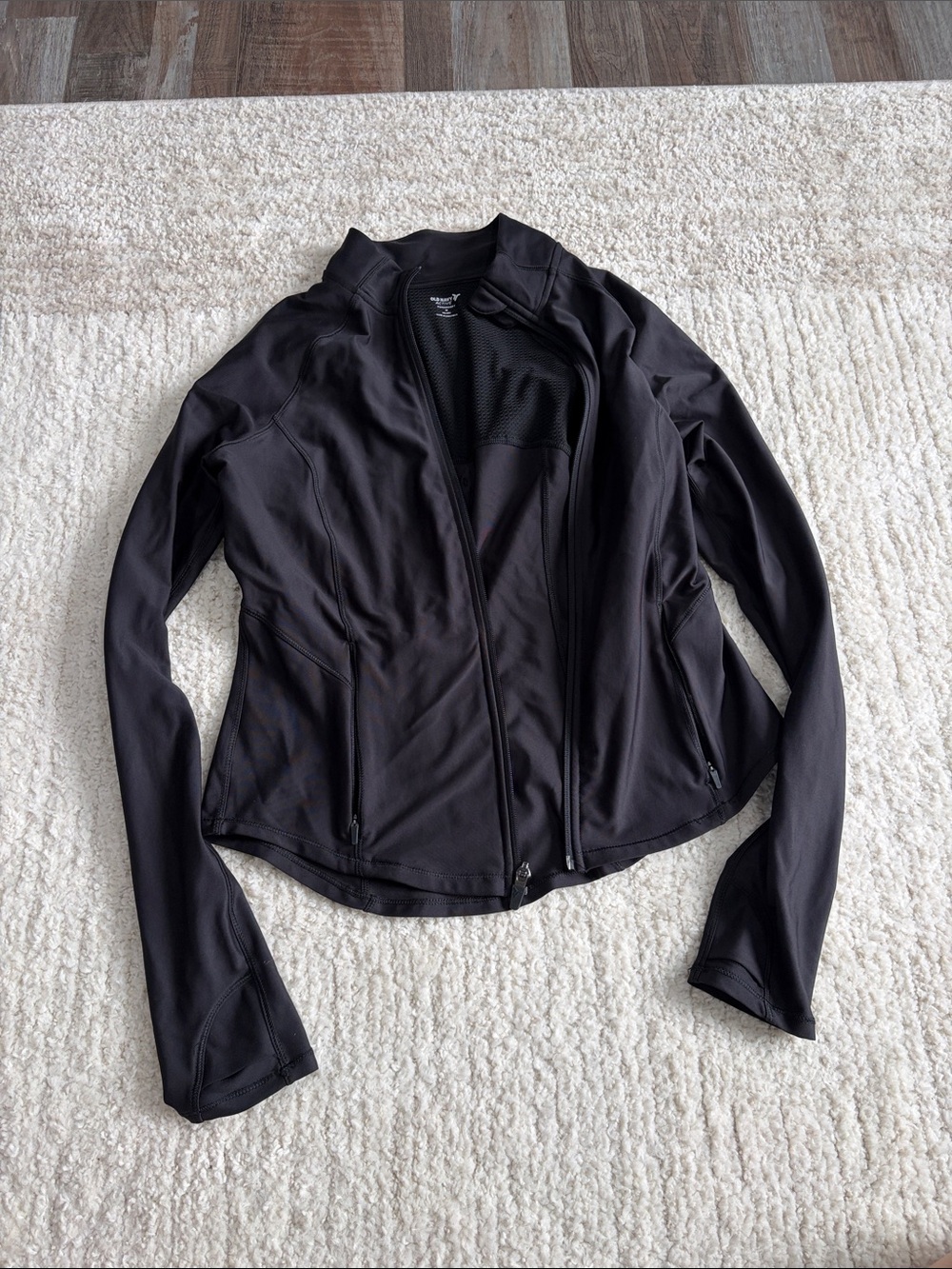 Old Navy Black Full-Zip Utility Jacket